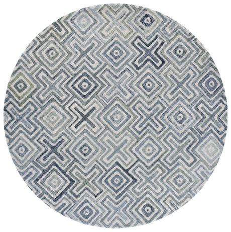 Safavieh Marquee 6'-0" x 6'-0" Rug in Ivory / Blue