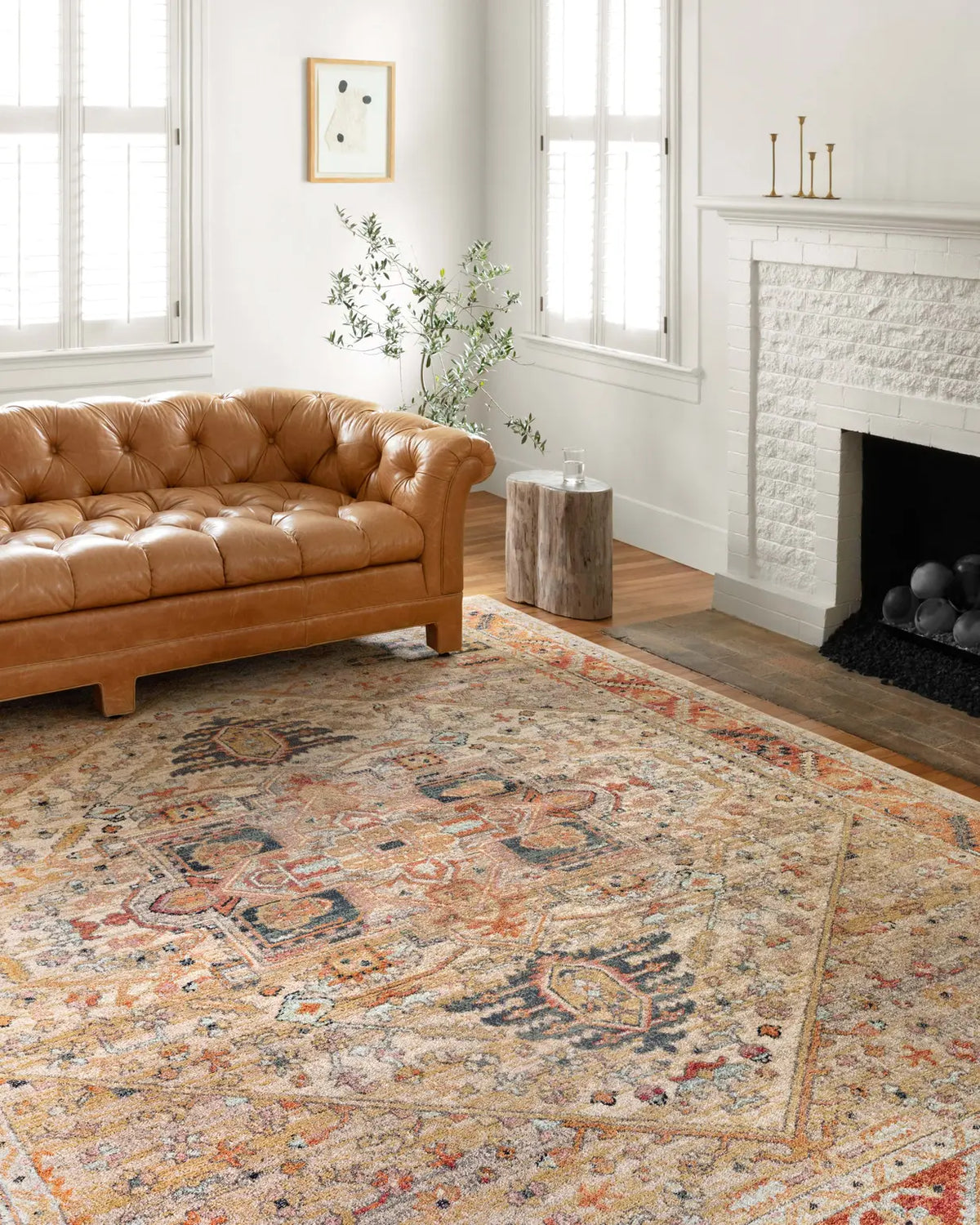 Loloi Jocelyn Joc-01 Sand/Multi Rugs - room scene 2