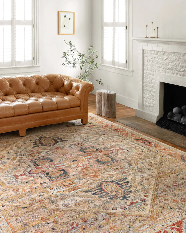 Loloi Jocelyn Joc-01 Sand/Multi Rugs - room scene 2