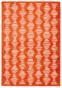 Safavieh Tulum 4'-5" x 6'-5" Rug in Rust / Ivory