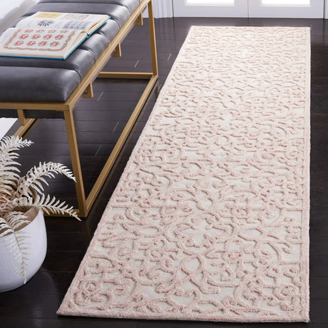 Safavieh Trace 2'-3" x 8'-0" Rug in Ivory / Pink
