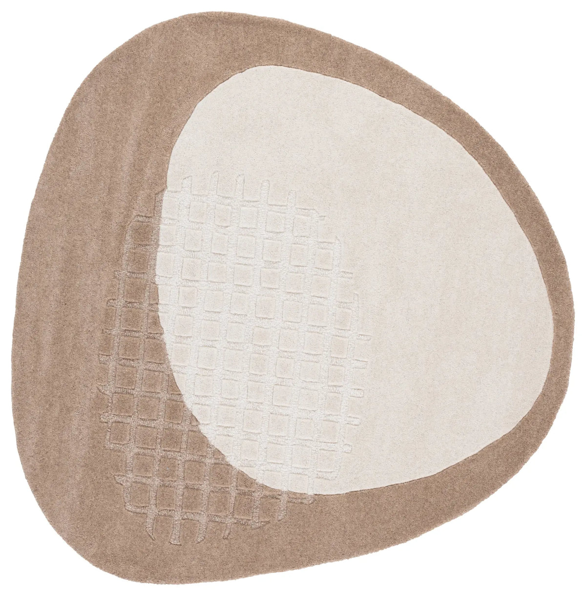 Safavieh Novelty 5'-0" x 5'-0" Rug in Beige / Ivory