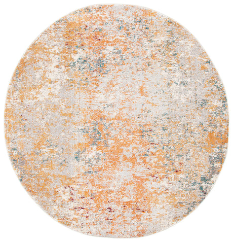 Safavieh Madison 6'-7" x 6'-7" Rug in Ivory / Orange