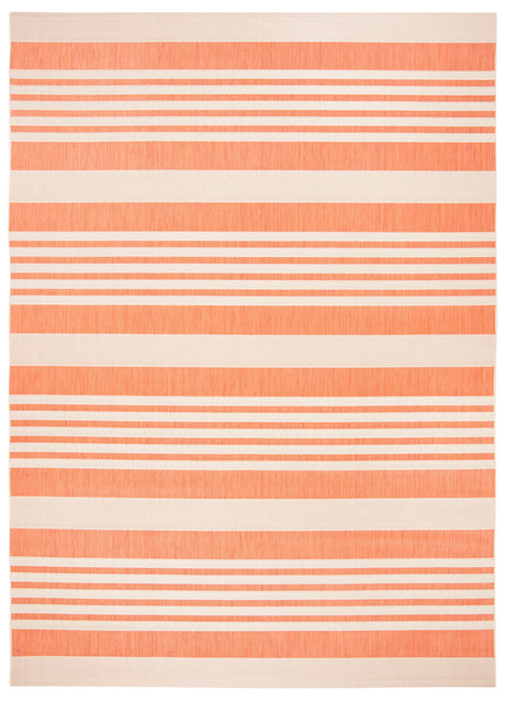 Safavieh Courtyard 10'-0" x 14'-0" Rug in Terracotta / Beige