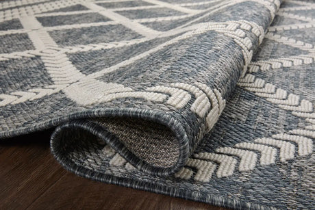 Loloi Rainier Rai-05 Denim/Ivory Rug - pile height