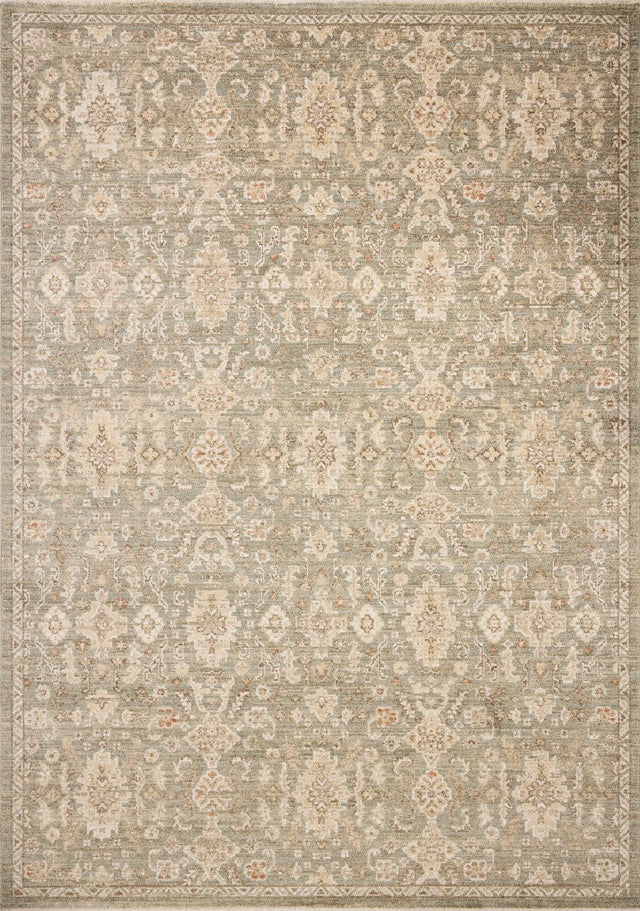 Chris Loves Julia x Loloi Palma PLM-03 Lagoon / Natural Rug - main flat