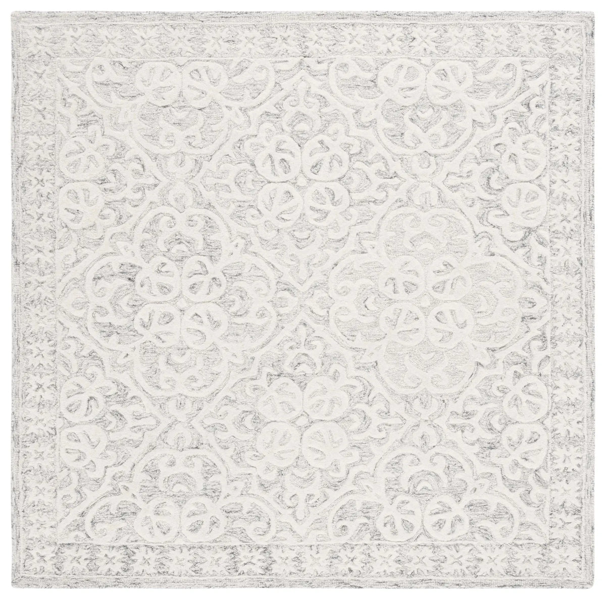 Safavieh Metro 6'-0" x 6'-0" Rug in Silver / Ivory