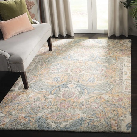 Safavieh Aubusson 5'-0" x 8'-0" Rug in Ivory / Sage