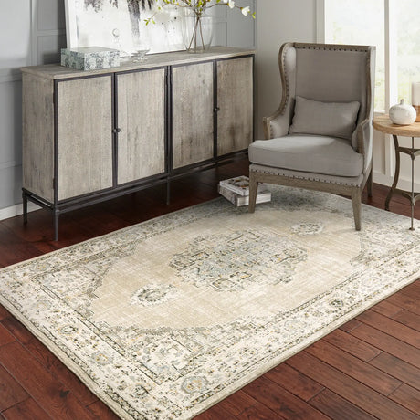 Oriental Weavers Sphinx Andorra 303D Beige / Ivory Rugs - room scene