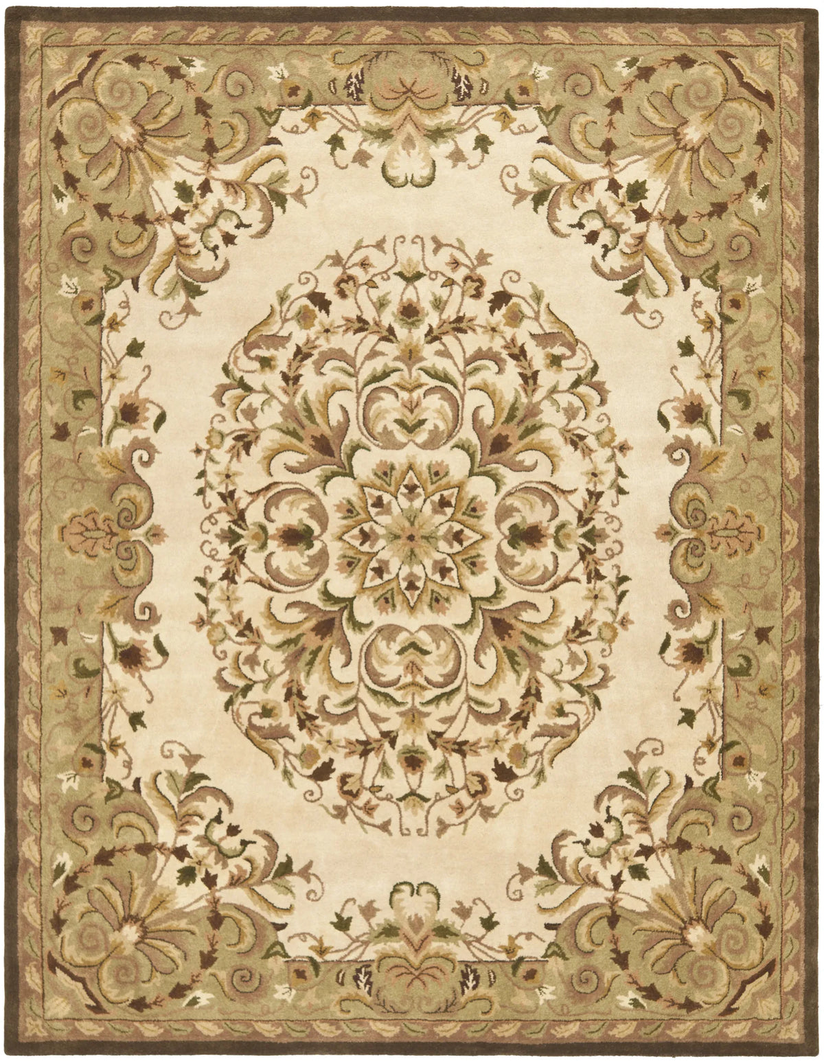 Safavieh Heritage 9'-6" x 13'-6" Rug in Beige / Green