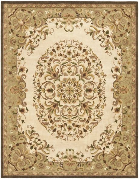 Safavieh Heritage 9'-6" x 13'-6" Rug in Beige / Green