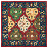 Safavieh Heritage 6'-0" x 6'-0" Rug in Red / Blue