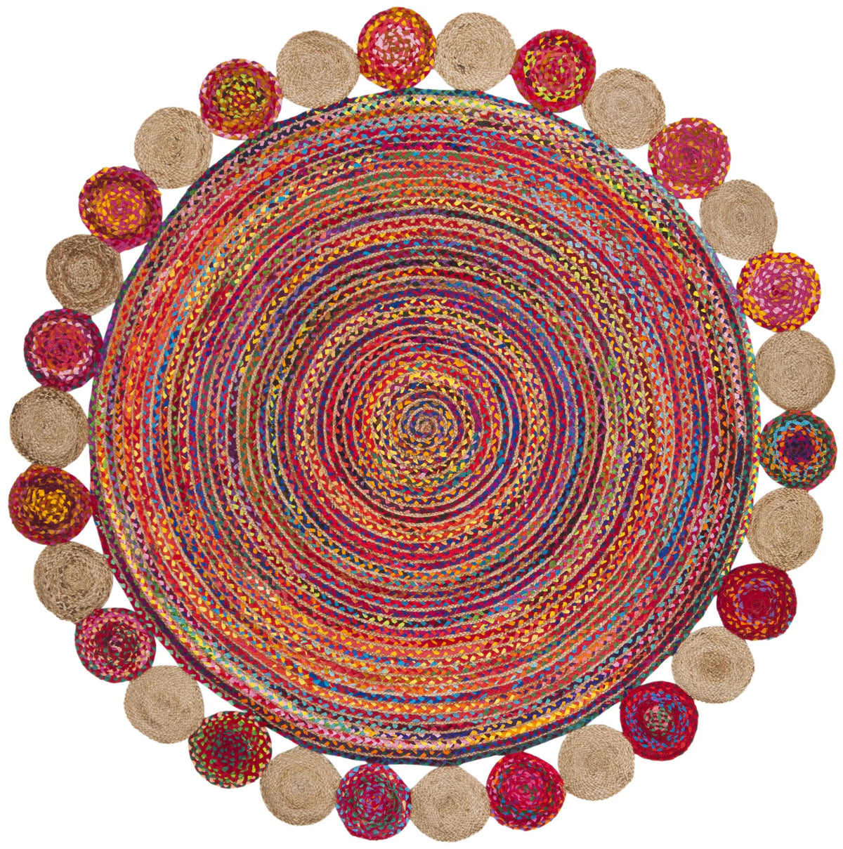 Safavieh Cape Cod 10'-0" x 10'-0" Rug in Red / Multi