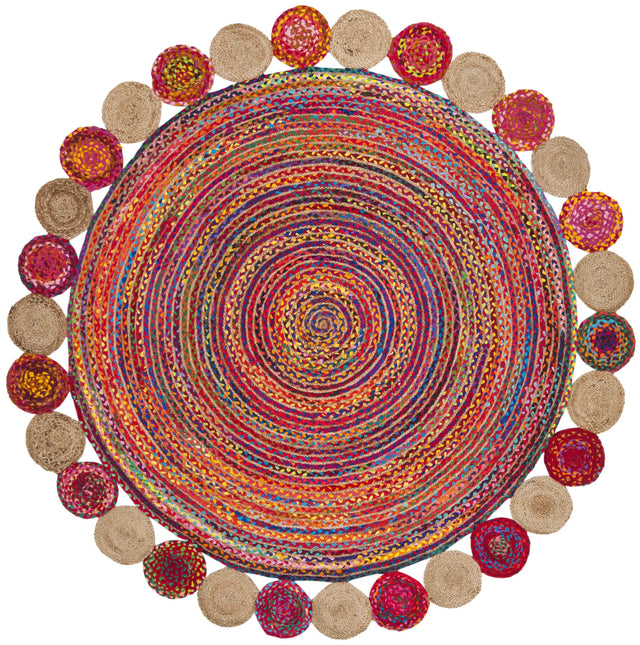 Safavieh Cape Cod 10'-0" x 10'-0" Rug in Red / Multi