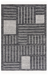 Safavieh Kilim 3'-0" x 5'-0" Rug in Black / Ivory