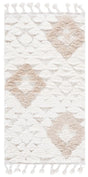 Safavieh Moroccan Tassel Shag 2'-3" x 4'-0" Rug in Ivory / Beige