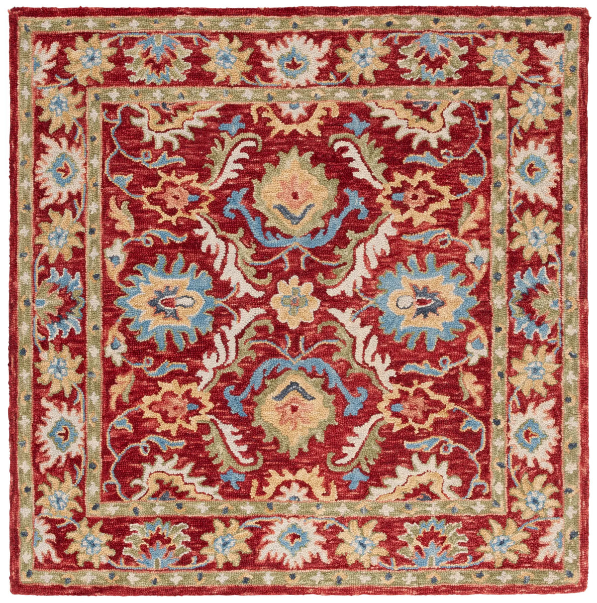 Safavieh Blossom 6'-0" x 6'-0" Rug in Red / Green