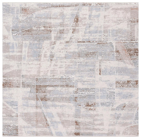 Safavieh Marmara 6'-7" x 6'-7" Rug in Beige / Blue Rust