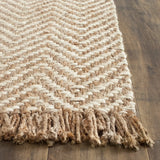 Safavieh Natural Fiber 2'-6" x 10'-0" Rug in Bleach / Natural