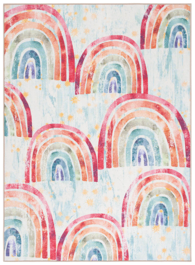 Safavieh Kids Playhouse 200 4'-4" x 6'-0" Rug in Blue / Ivory