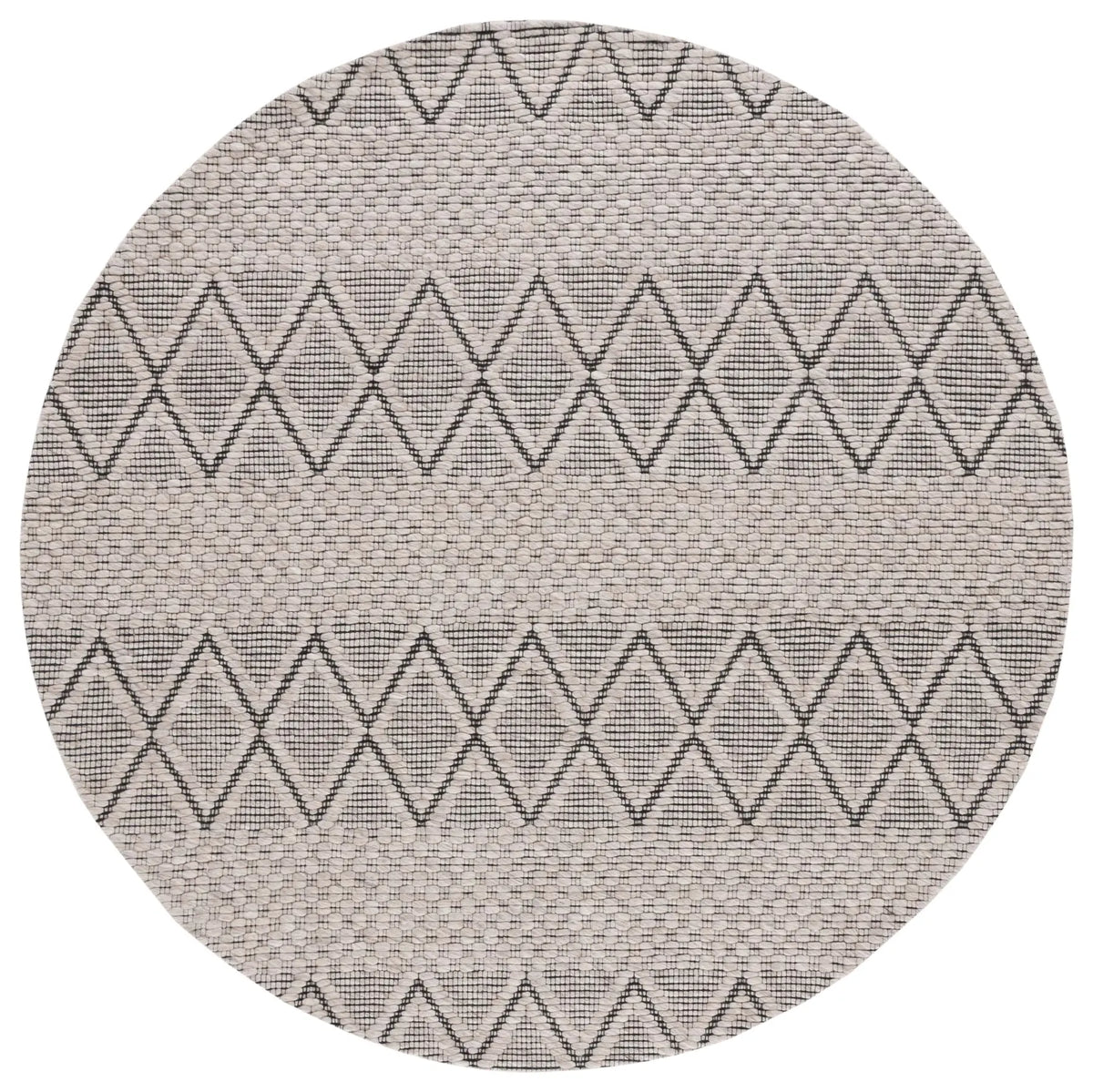 Safavieh Marbella 6'-0" x 6'-0" Rug in Silver / Black
