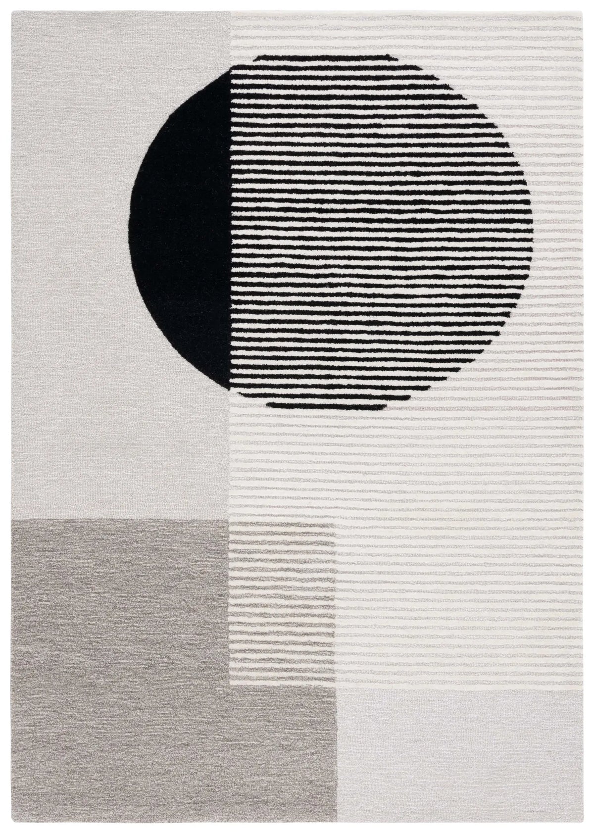Safavieh Ebony 4'-0" x 6'-0" Rug in Black / Ivory