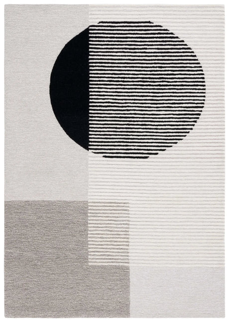 Safavieh Ebony 4'-0" x 6'-0" Rug in Black / Ivory