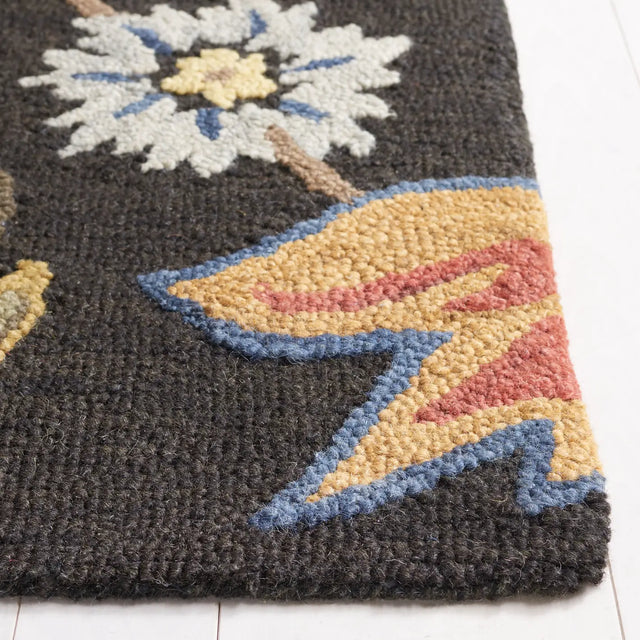 Safavieh Blossom 4'-0" x 6'-0" Rug in Black / Yellow
