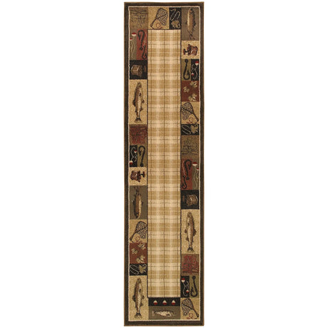 Oriental Weavers Sphinx Hudson 1065b Beige / Black Rugs - runner