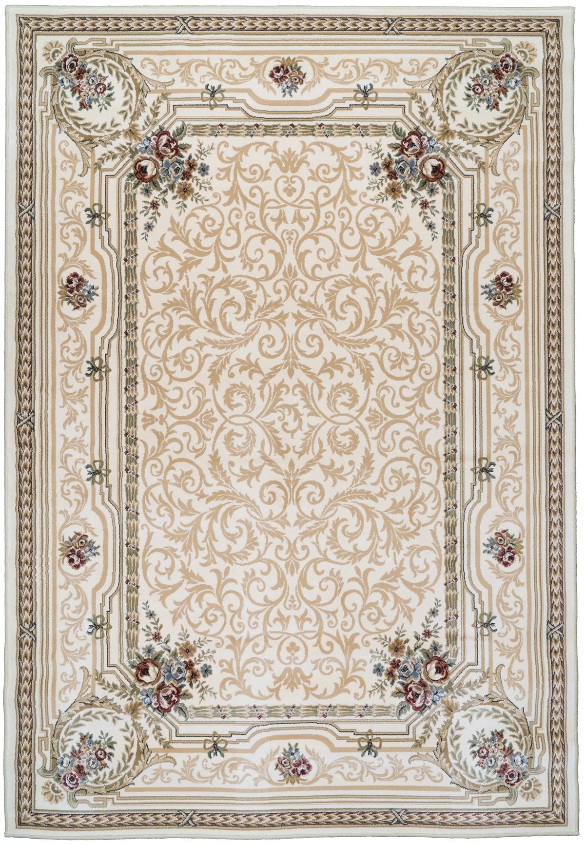 Dynamic Rugs Ancient Garden 57091 Ivory Rugs - Rectangular