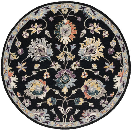 Safavieh Blossom 6'-0" x 6'-0" Rug in Black / Blue