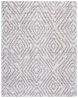 Safavieh Berber Shag 200 10'-0" x 14'-0" Rug in Cream / Grey