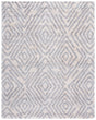 Safavieh Berber Shag 200 10'-0" x 14'-0" Rug in Cream / Grey