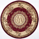 Safavieh Lyndhurst 5'-3" x 5'-3" Rug in Red / Ivory
