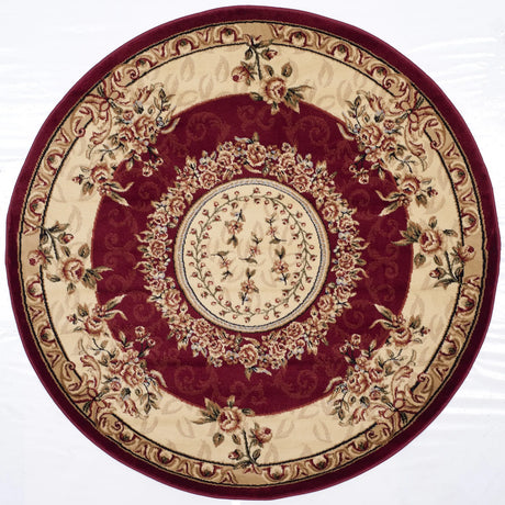 Safavieh Lyndhurst 5'-3" x 5'-3" Rug in Red / Ivory