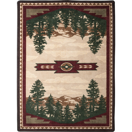 American Dakota Autumn Point Wine Rug