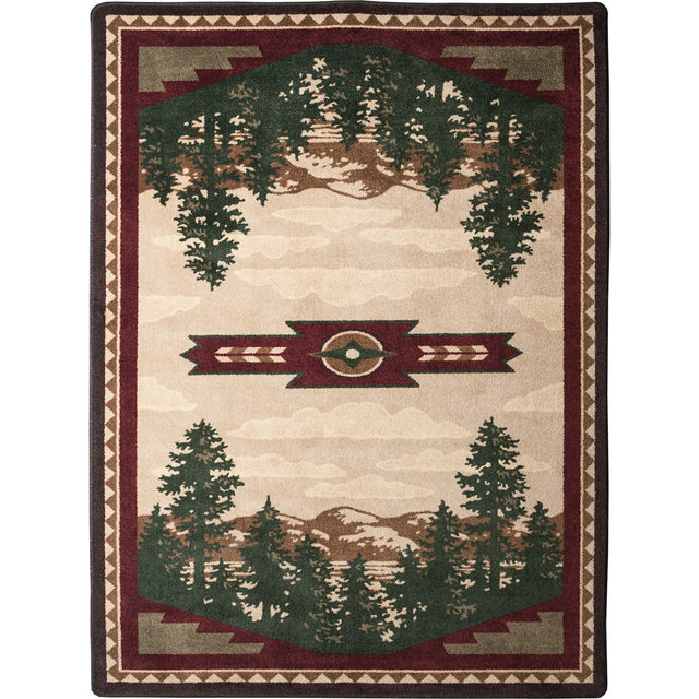 American Dakota Autumn Point Wine Rug