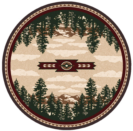 American Dakota Autumn Point Wine Rug