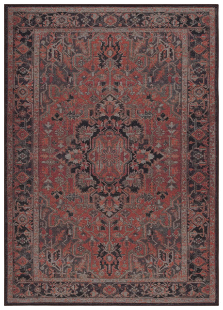 Safavieh Journey 4'-4" x 6'-0" Rug in Navy / Red