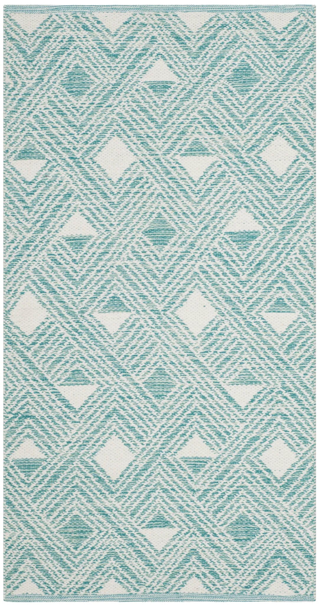 Safavieh Montauk 2'-3" x 3'-9" Rug in Aqua / Ivory