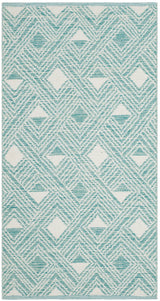 Safavieh Montauk 2'-3" x 3'-9" Rug in Aqua / Ivory