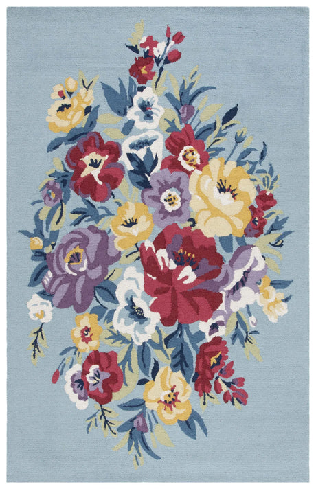 Safavieh Chelsea 4'-0" x 6'-0" Rug in Blue / Rose