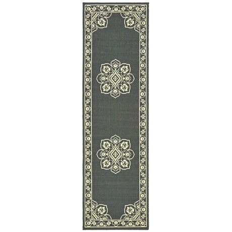 Oriental Weavers Sphinx Marina 7764E Grey / Ivory Rugs - runner