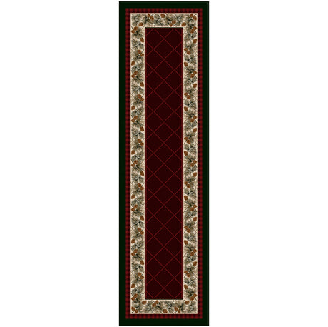 American Dakota Evergreen Garnet Rug