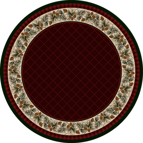 American Dakota Evergreen Garnet Rug