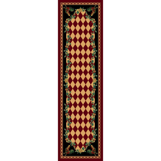 American Dakota High Country Rooster Red Rug