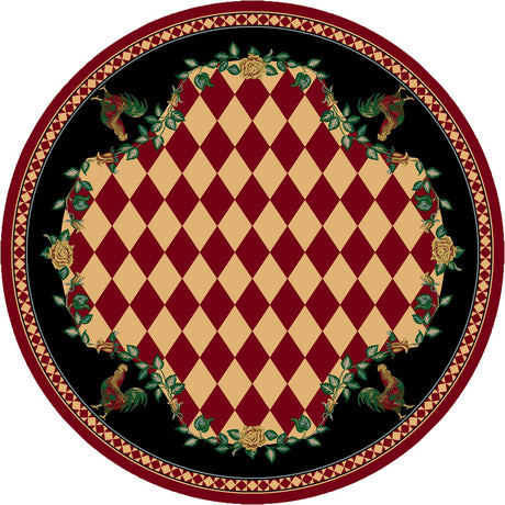 American Dakota High Country Rooster Red Rug