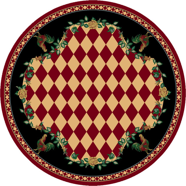 American Dakota High Country Rooster Red Rug