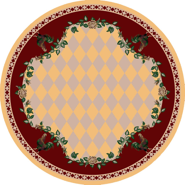 American Dakota High Country Rooster Yellow Rug