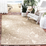 Safavieh Courtyard 5'-3" x 7'-7" Rug in Natural / Brown